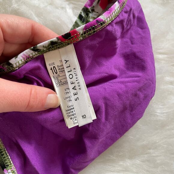 Seafolly Anthropologie 2 piece Floral Bikini US 6 / Small - Picture 7 of 10